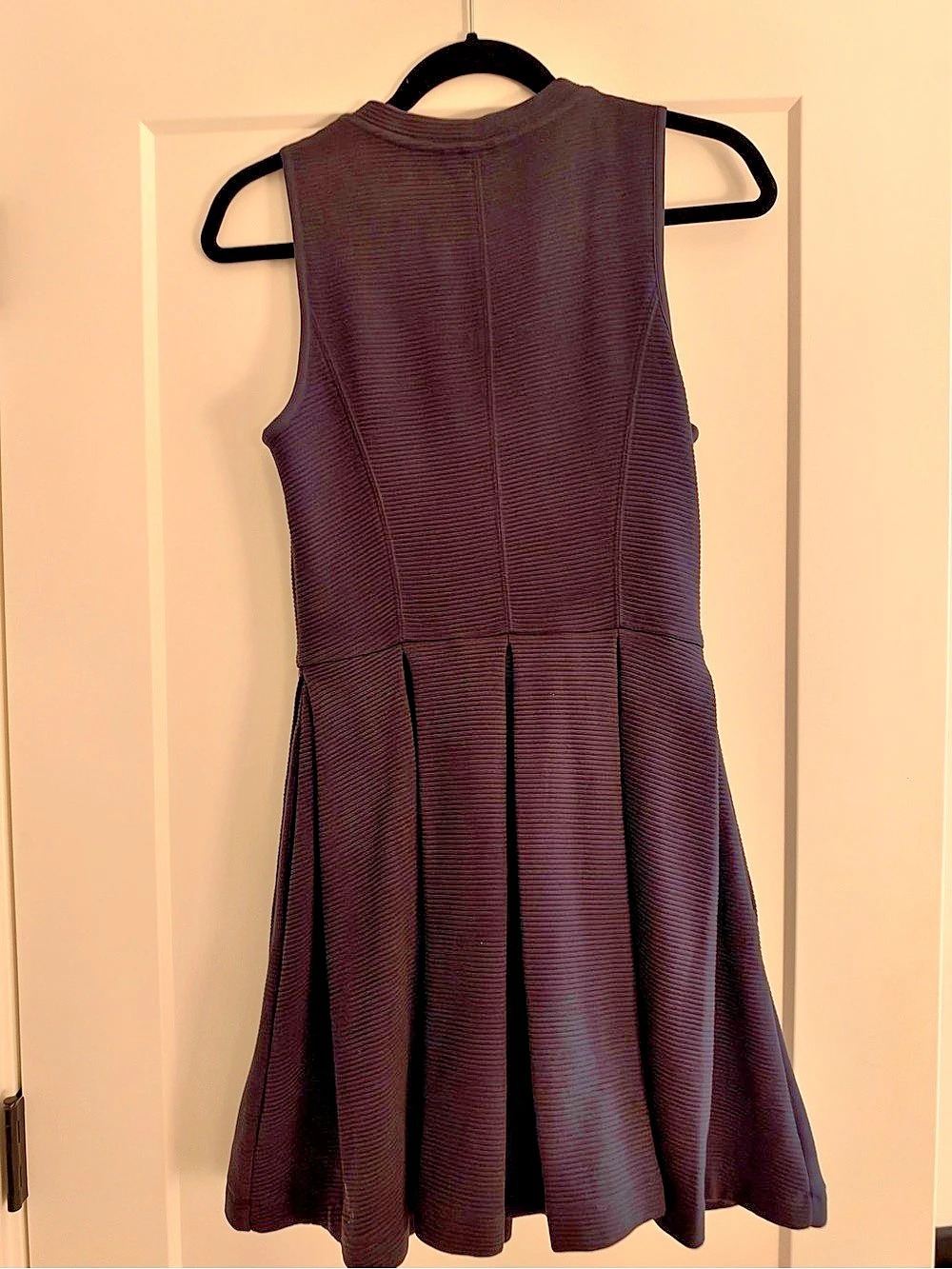 Club Monaco Ribbed Zip-Front Mini Dress - Picture 3 of 3